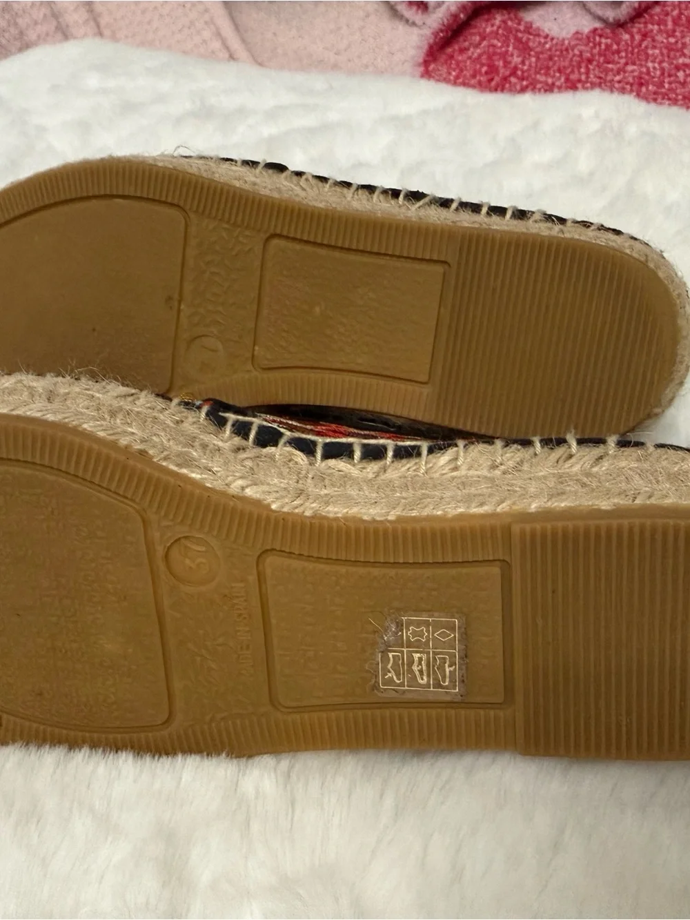 Johnny Was Embroidered Espadrille Slip On Flats Floral Boho Worn Once 37or 6.5